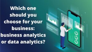 Read more about the article Which one should you choose for your business: business analytics or data analytics?